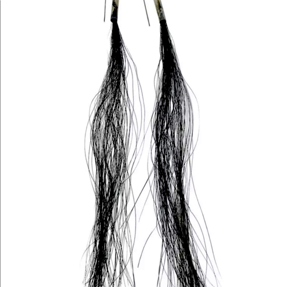 Helmet Lang Limited Edition Horsehair Earrings 10”
